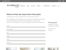 Tablet Screenshot of elisenhof-muenchen.com